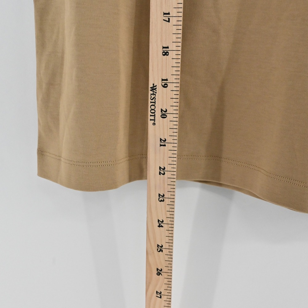 Spanx Better Base Short Sleeve Tee Womens Size‎ M Barley Tan Crew Neck 21300R - Picture 4 of 7